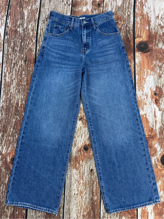 NEXTrys Denim - NEXTrys Women's Adapther Wide Leg, Baggy Denim Jeans Medium Wash, Size 26 x 31